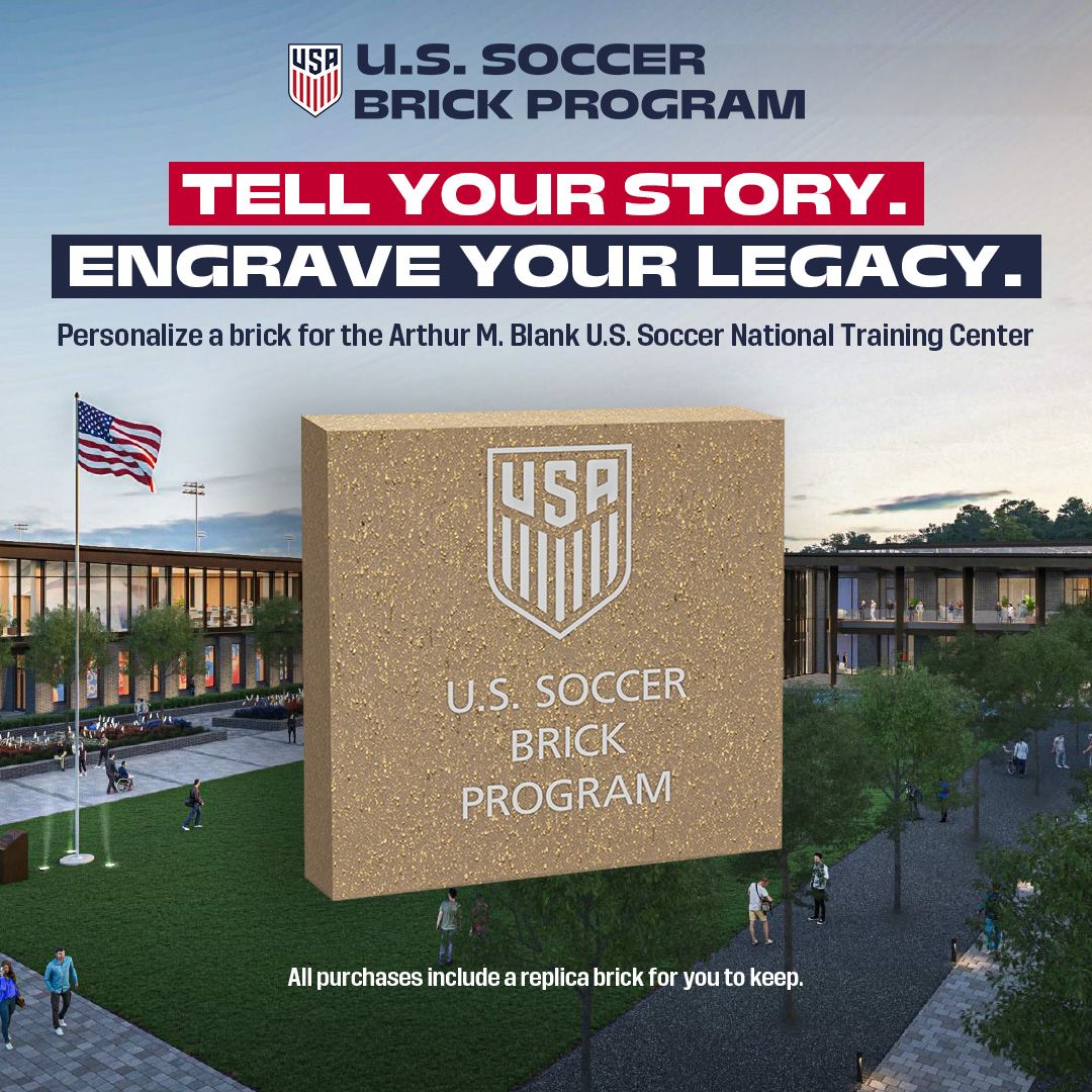 U.S. Soccer Brick Program Invites Fans to Cement Legacy at New National Training Center