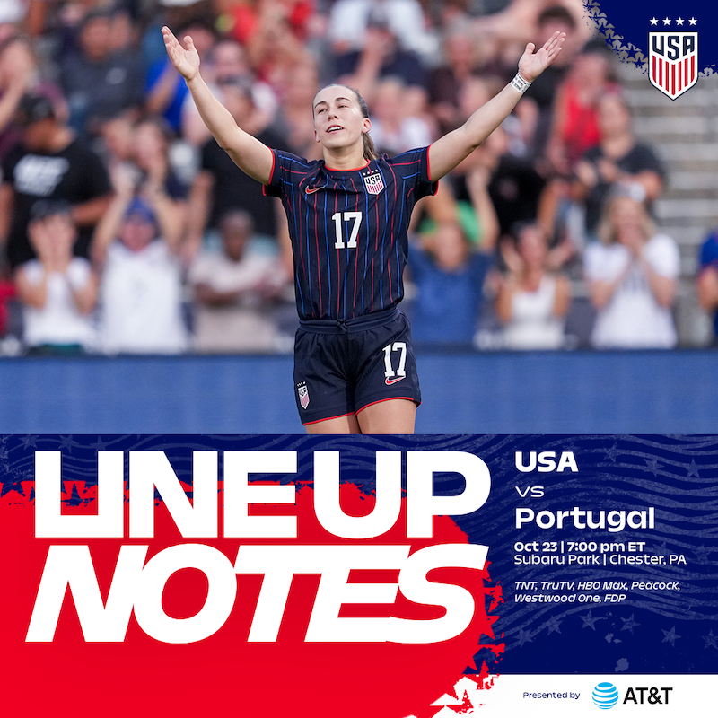 USWNT vs. Portugal: Starting XI & Lineup Notes