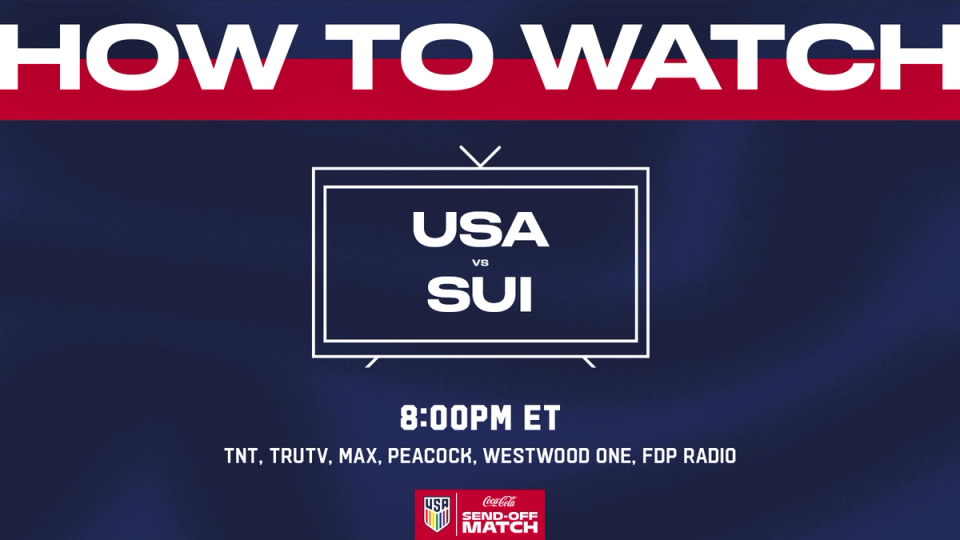 How to watch USA vs. SUI 8 p.m. ET TNT TruTV