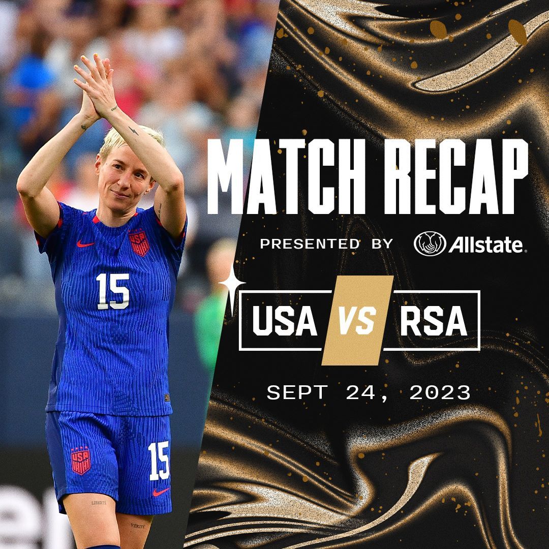 uswnt vs south africa match highlights recap goals score chicago 9 24 23