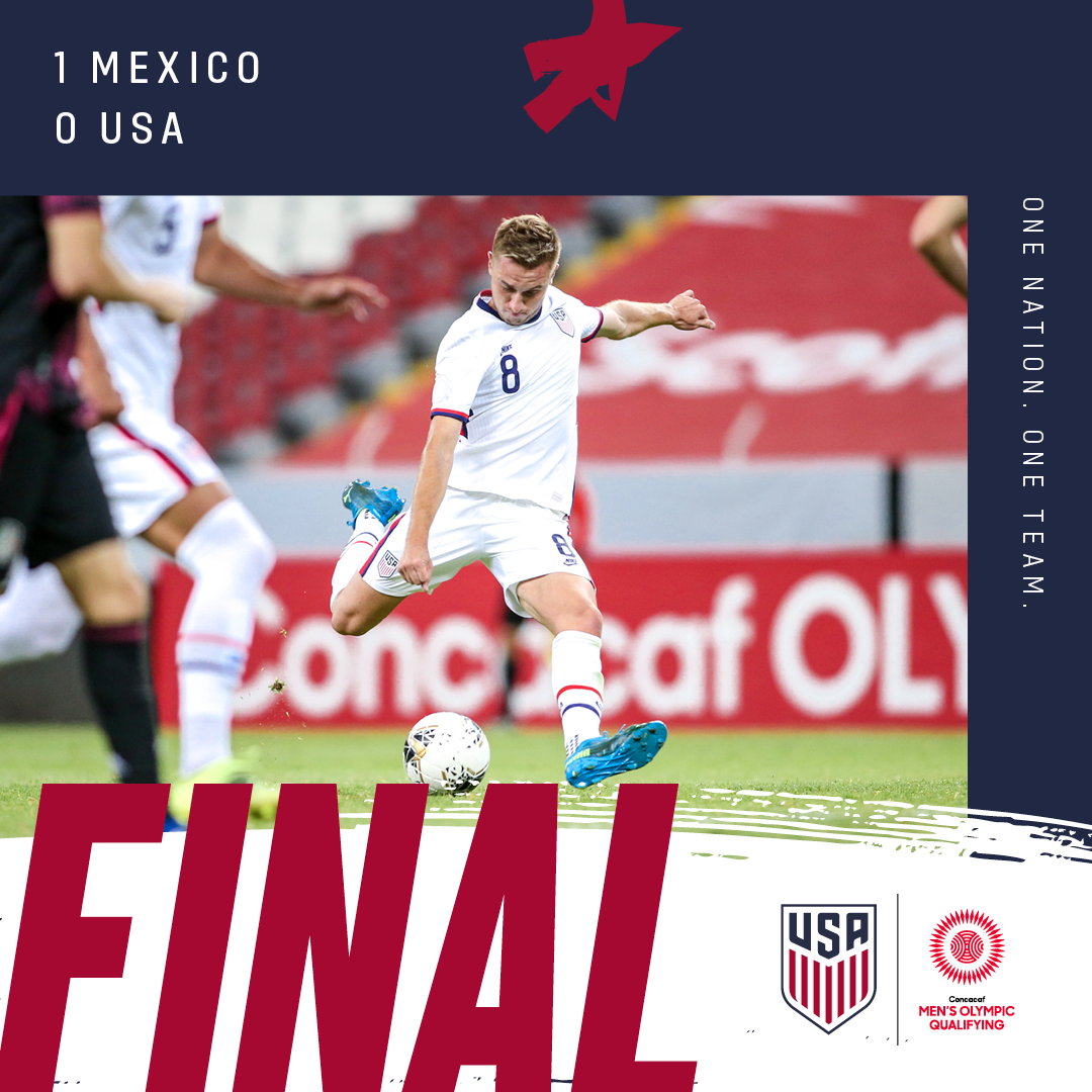 Concacaf Mens Olympic Qualifying USA 0 Mexico 1 Match Report Stats Standings