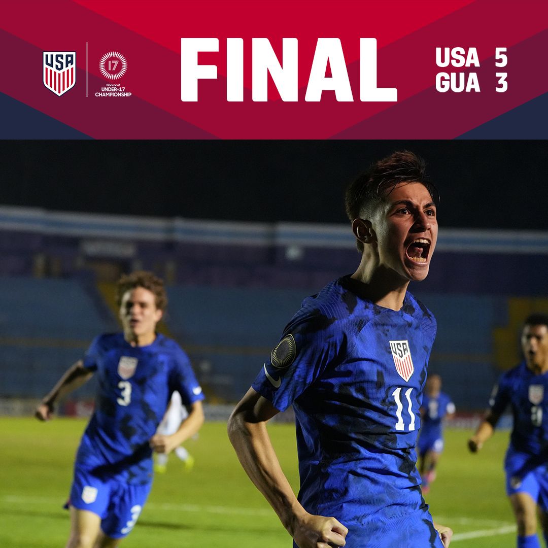 Concacaf U 17 Championship USMYNT 5 Guatemala 3 Match Report Stats Standings