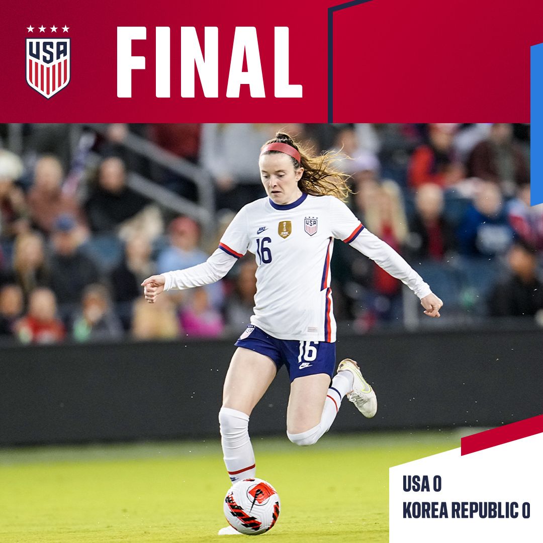 international friendly uswnt 0 vs Korea Republic 0 Match Report Stats