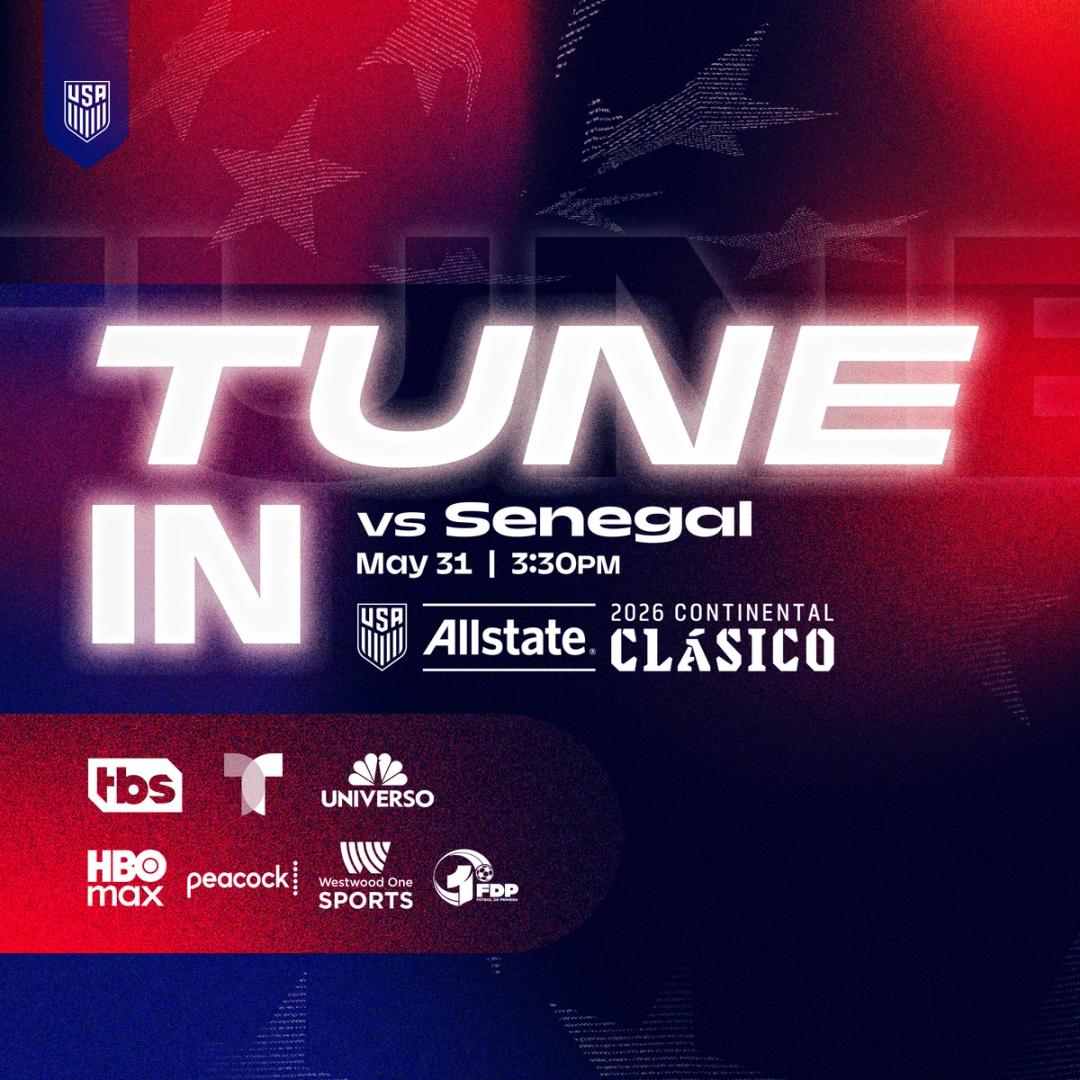 How to Watch: USMNT vs. Senegal on Sunday, May 31