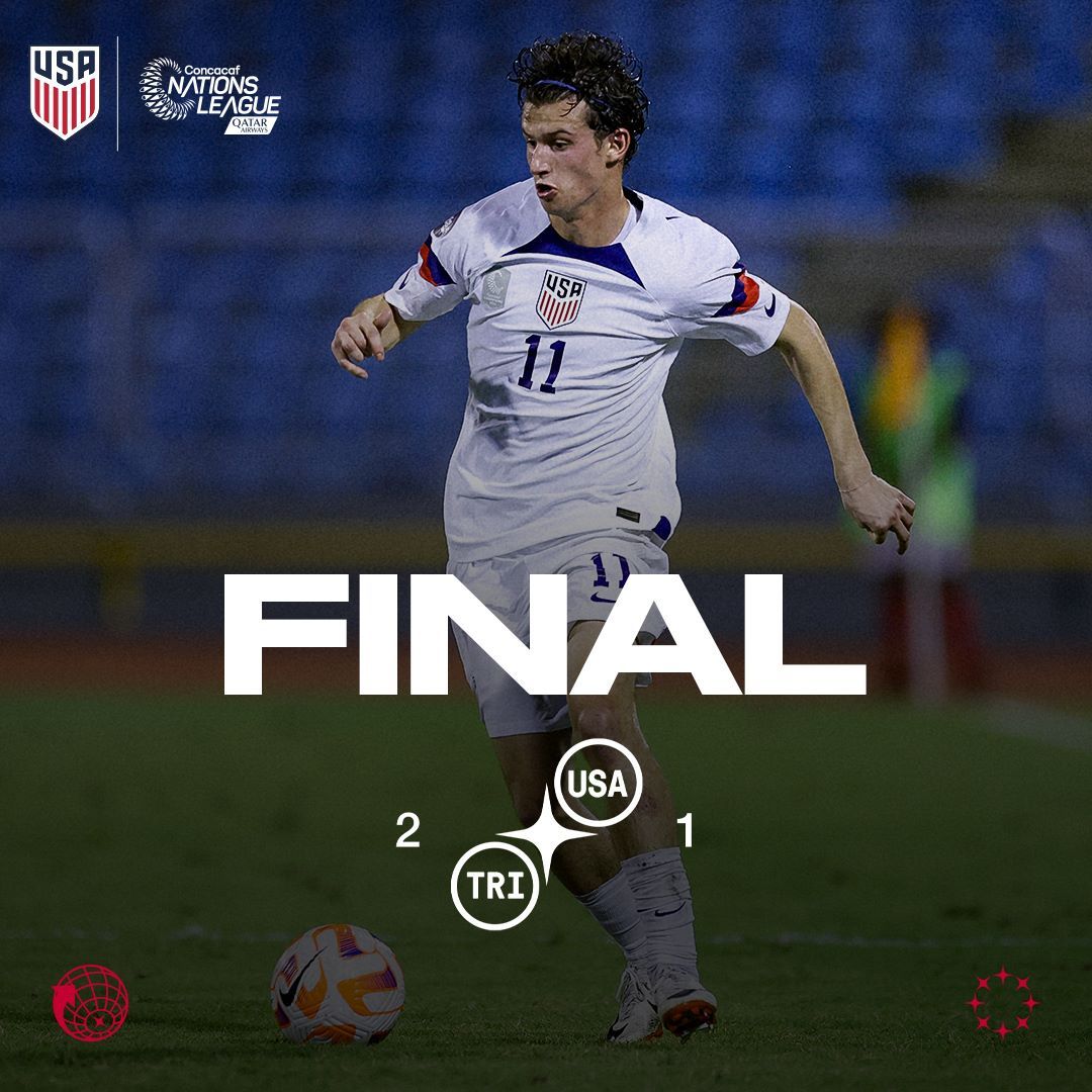 usmnt vs trinidad and tobago match report highlights stats 2023 concacaf nations league quarterfinal