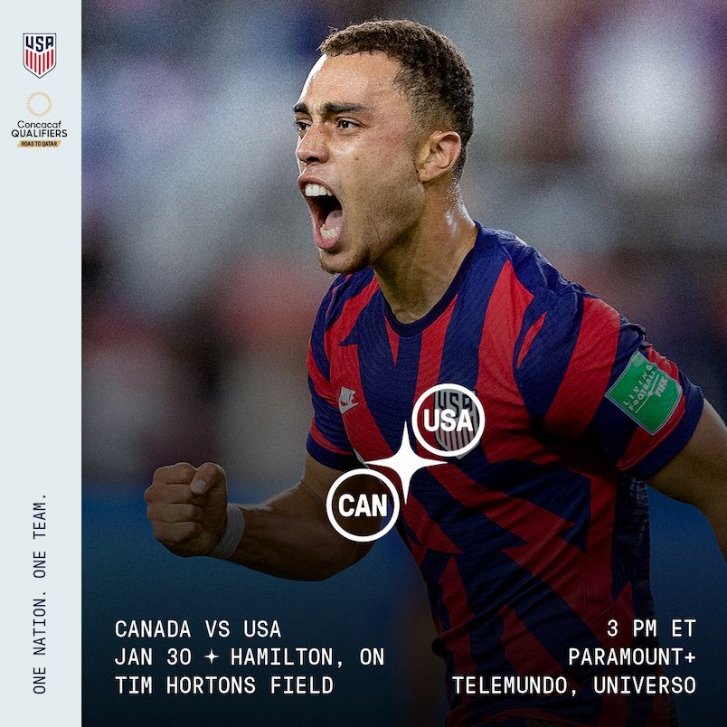 2022 Concacaf World Cup Qualifying USA vs Canada Preview TV Channels Start Time Standings