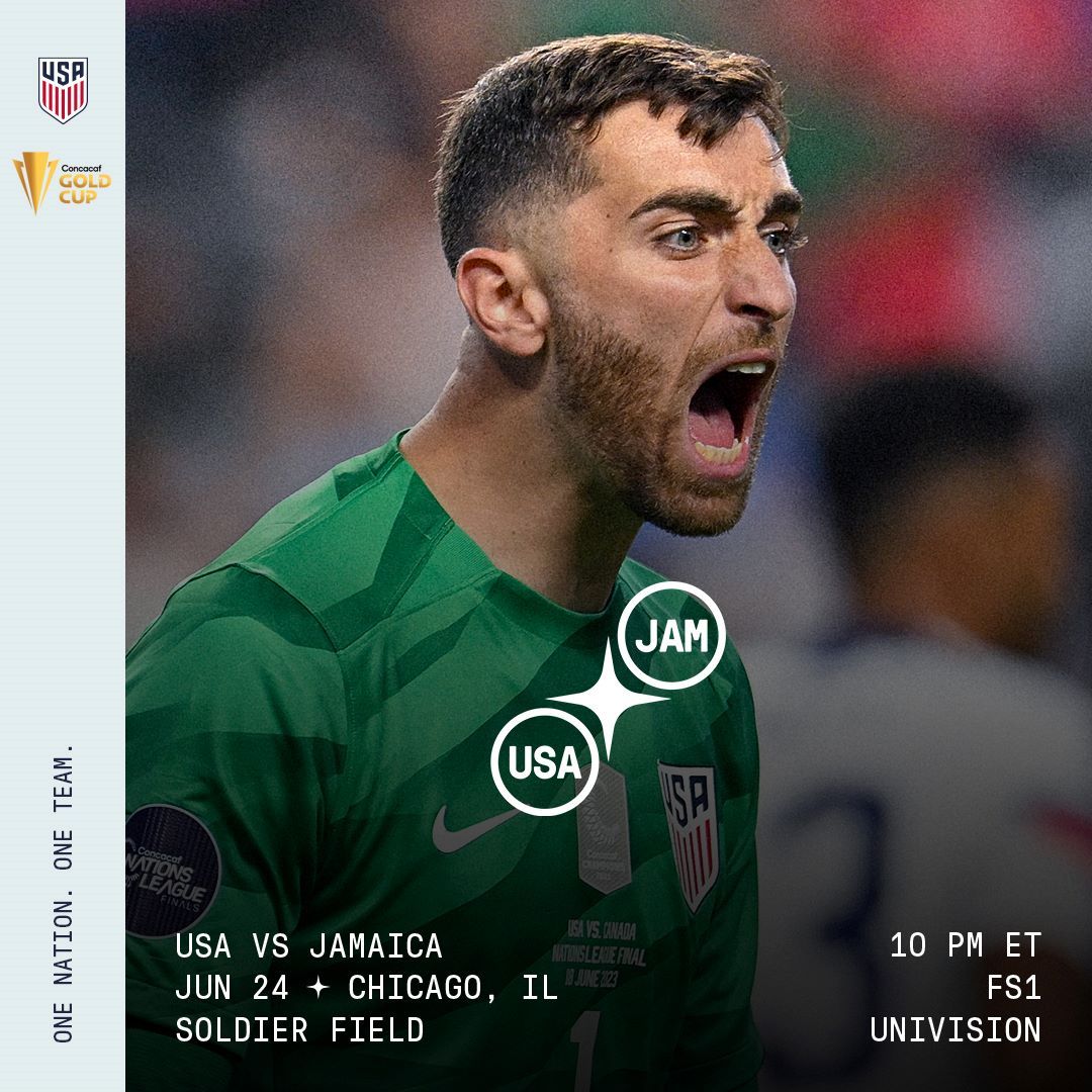 concacaf gold cup usmnt vs jamaica match preview tv channels start time