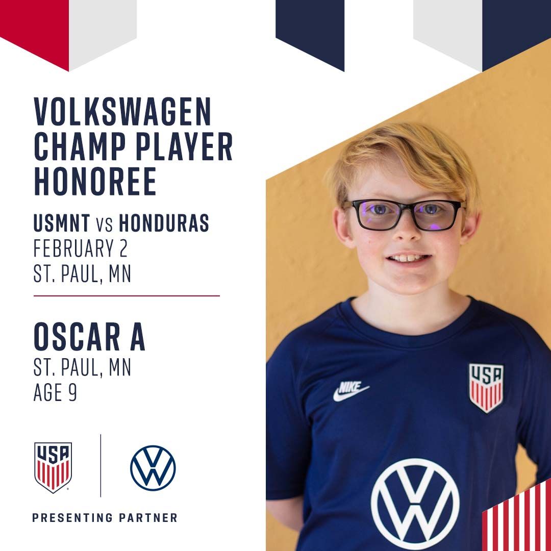 USMNT vs Honduras VW Champ Player Honoree: Oscar