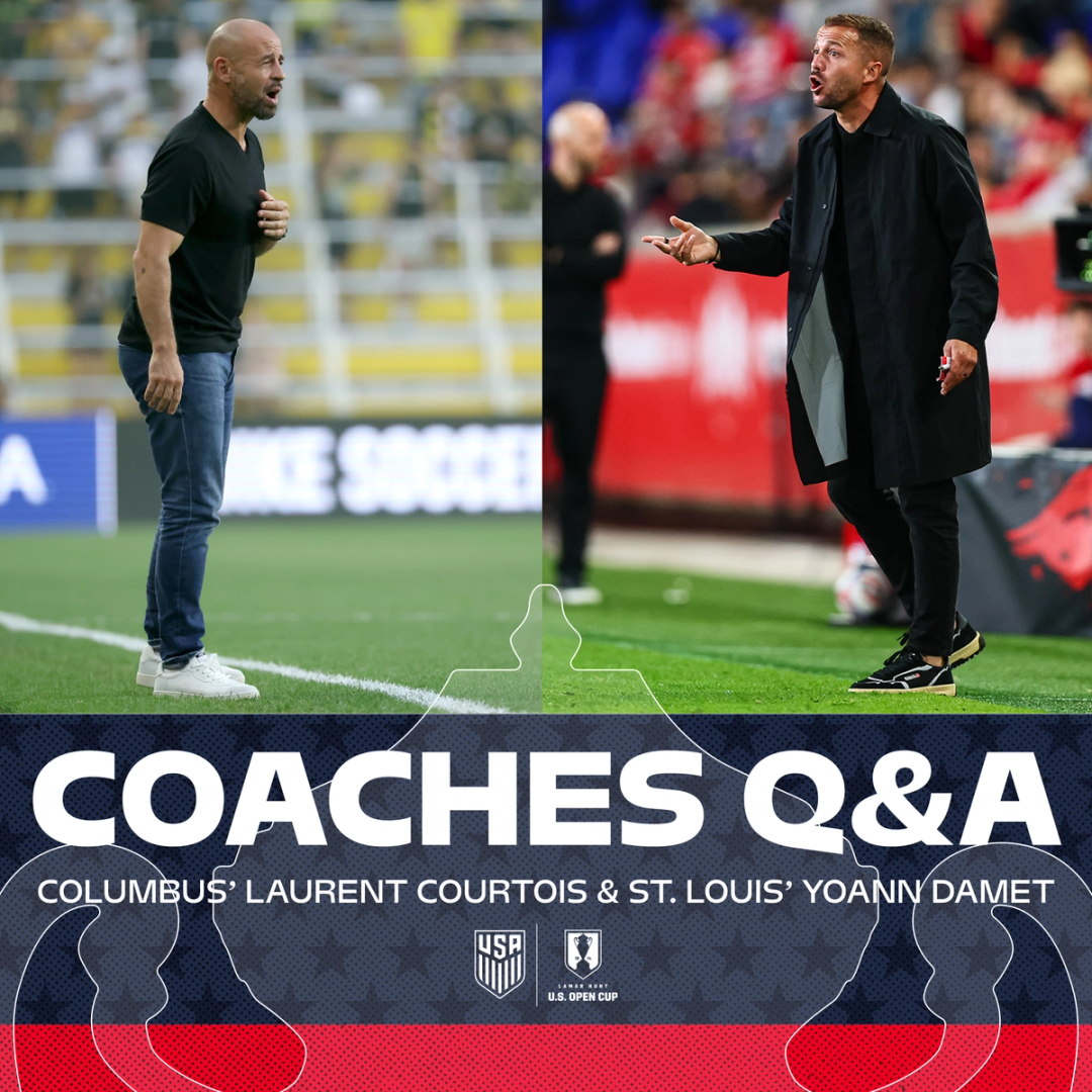 Coaches Q&A: Columbus’ Laurent Courtois, St. Louis’ Yoann Damet Preview U.S. Open Cup Final