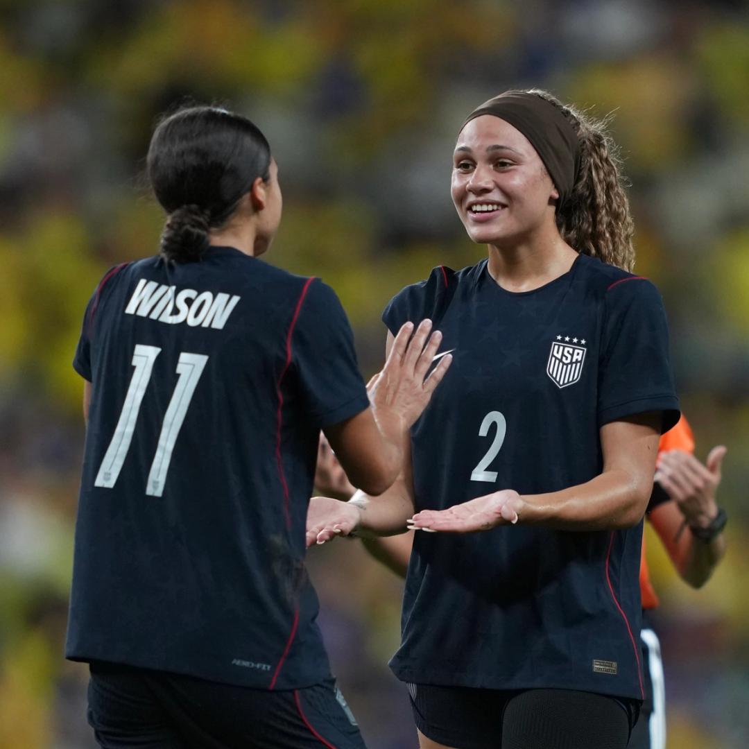 U.S Women's National Team Defeats Brazil 1-0 in Front of 55,744 Fans in a Wild Match in Fortaleza That Featured Eight Red Cards for Brazil