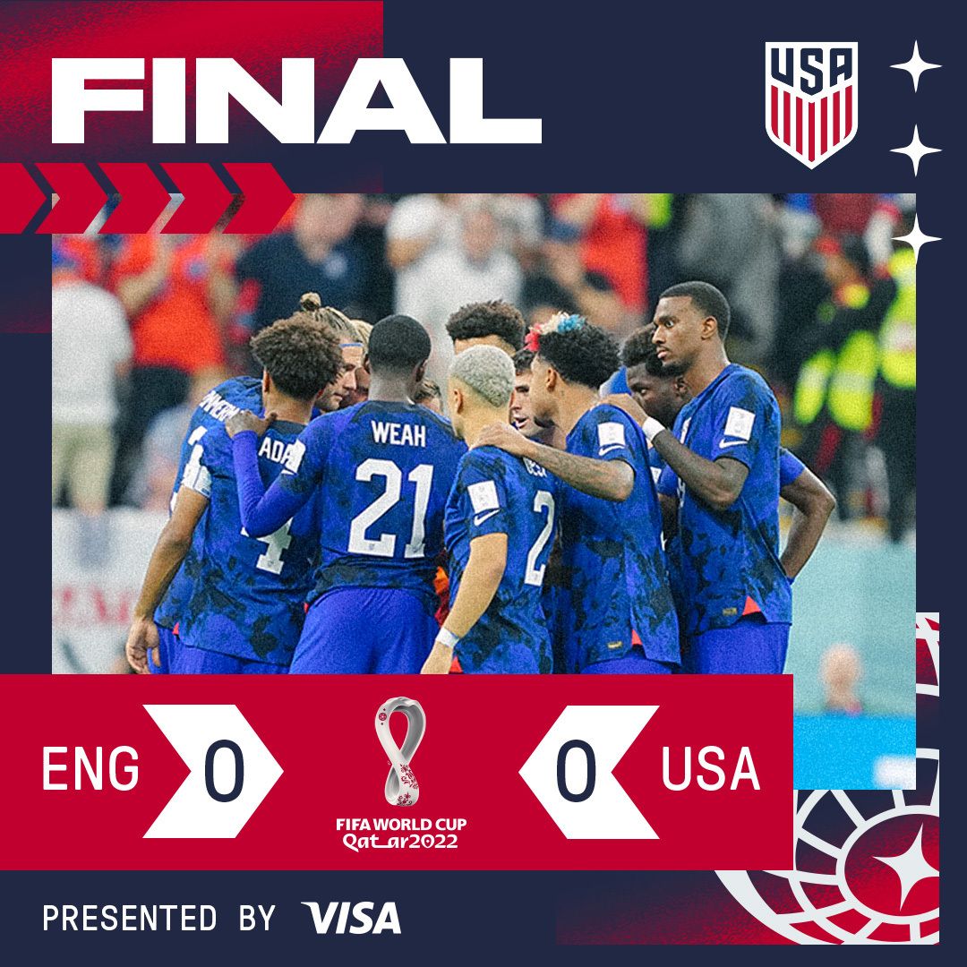 FIFA World Cup 2022 USMNT 0 England 0 Match Report Stats Standings