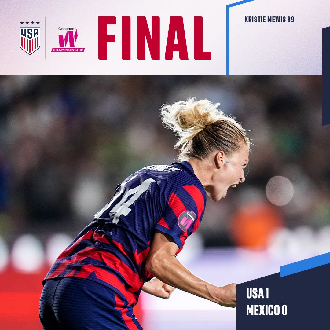 Concacaf W Championship USWNT 1 Mexico 0 Match Report Stats Standings