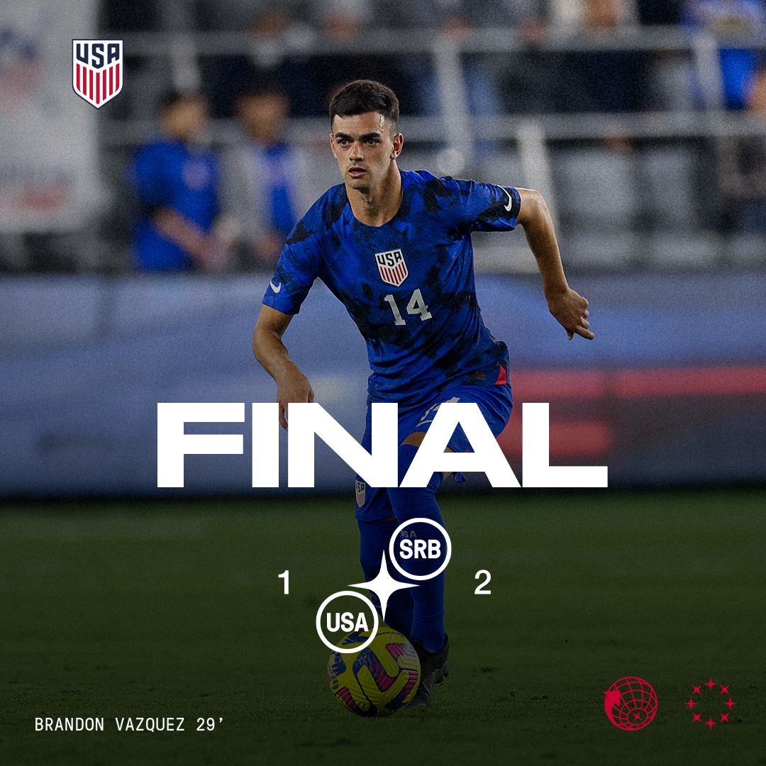 International Friendly USMNT 1 Serbia 2 Match Report Stats Standings