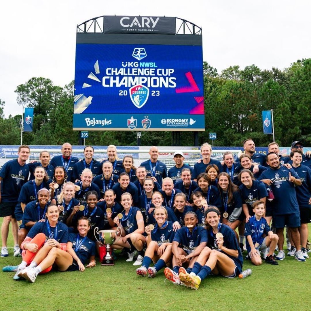 USWNT REWIND NORTH CAROLINA COURAGE CLAIM 2023 NWSL CHALLENGE CUP
