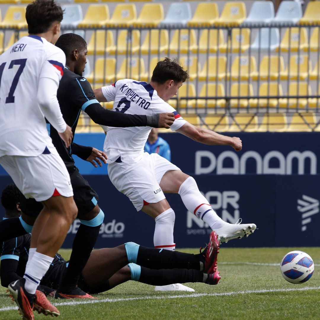 Late Goals From Daniel Leyva Theodore Ku Dipietro Boost Usa 2 1 Win Honduras 2023 Pan American Games