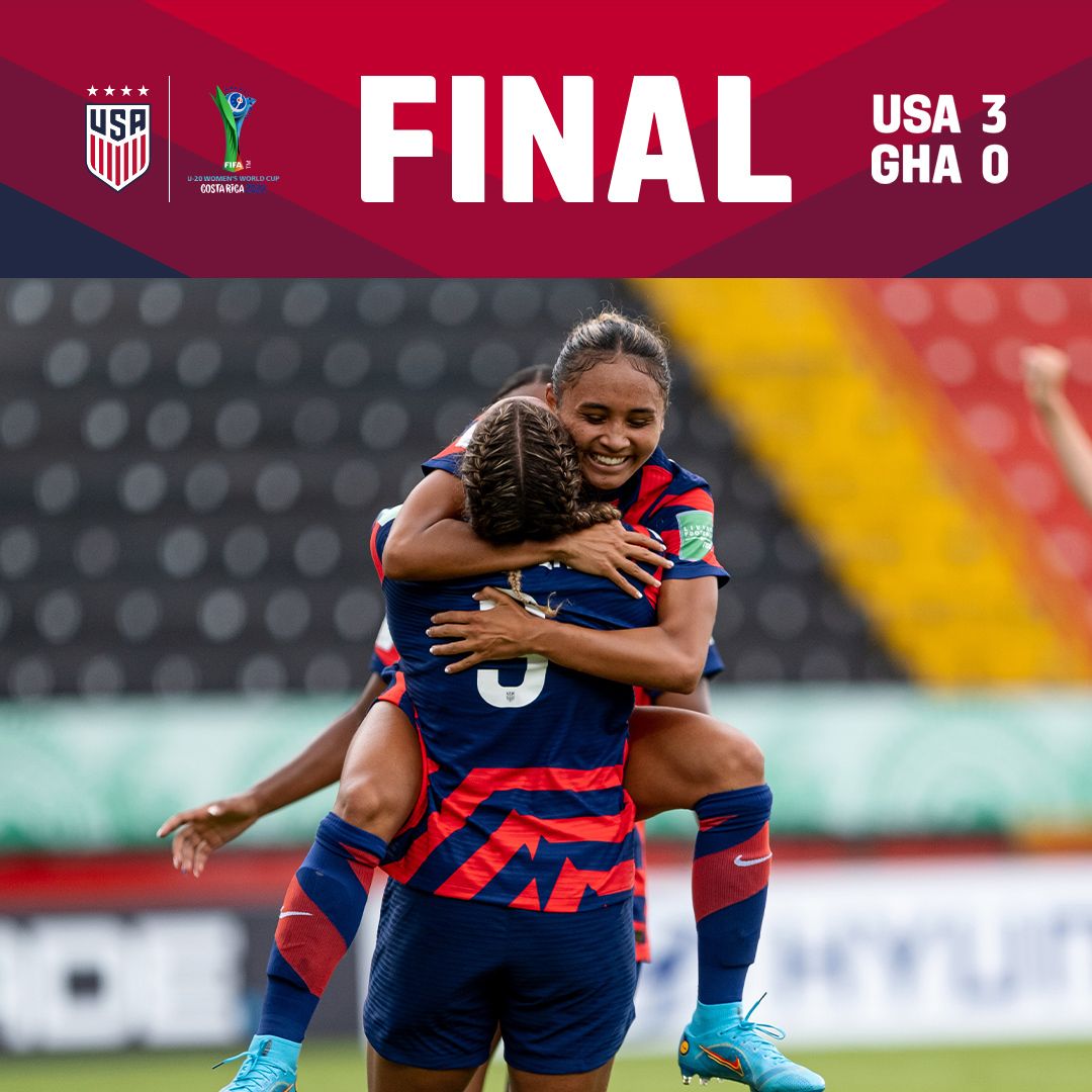 FIFA U20 Womens World Cup US U20 WYNT 3 Ghana 0 Match Report Stats Standings