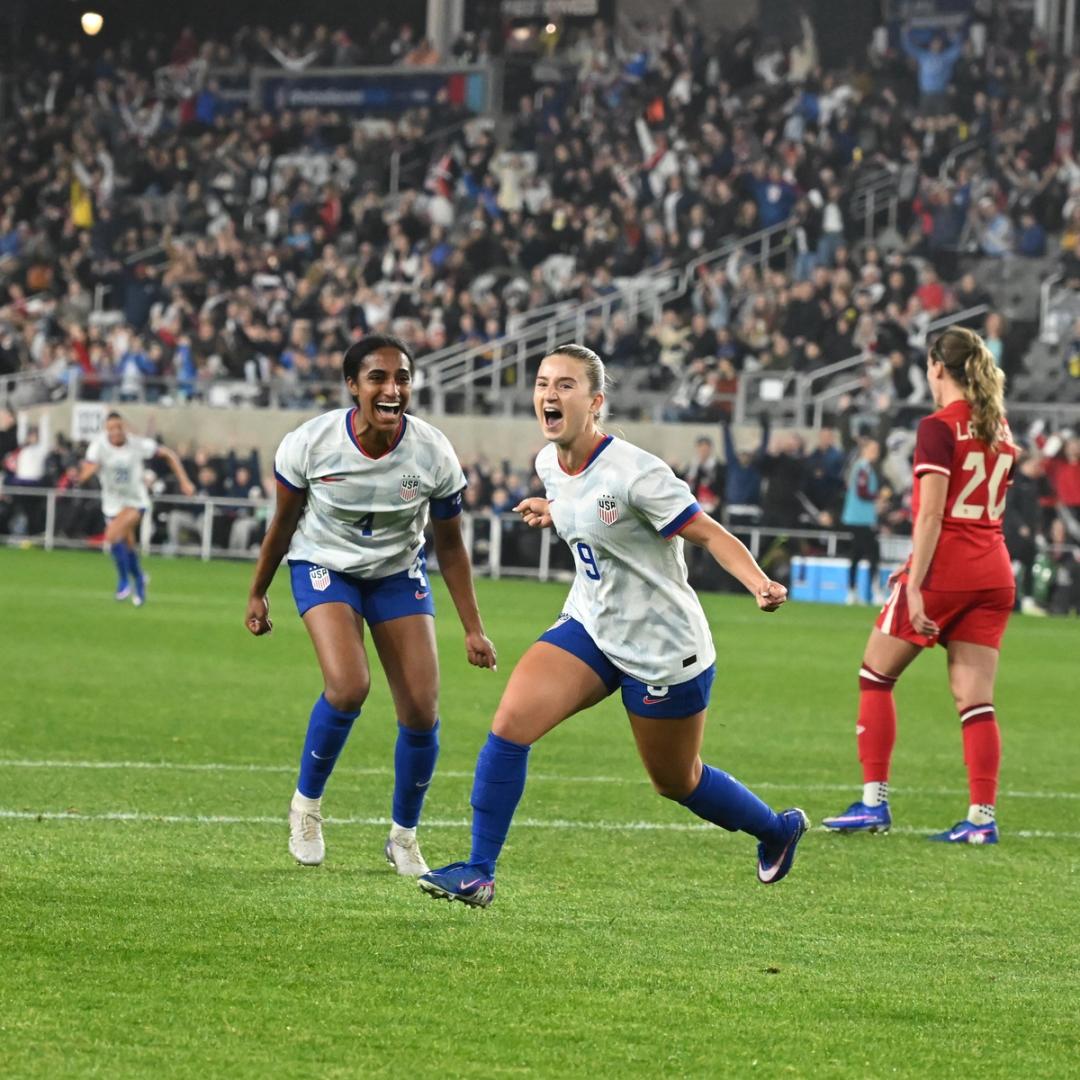 Ally Sentnor Goal Leads U.S. Women's National Team to 1-0 Victory Over Canada on Second Match Day of 2026 SheBelieves Cup