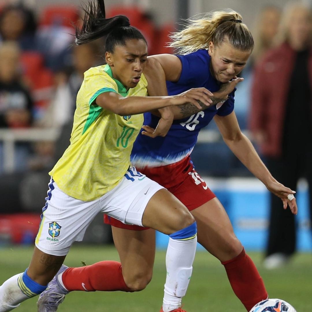 U.S. Women’s National Team Falls to Brazil 2-1 in Front of Sold Out Crowd of 18,000 In San Jose, Calif.