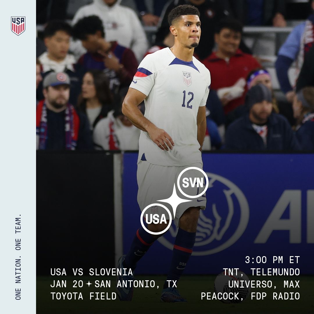 usmnt vs slovenia match preview how to watch and stream san antonio 1 20 24
