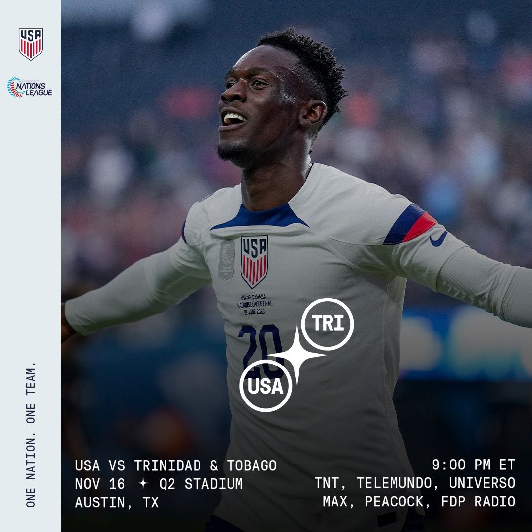 usmnt vs trinidad and tobago match preview how to watch and stream tv concacaf nations league